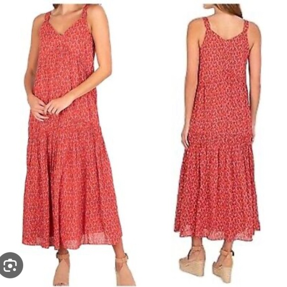 JOIE Women Bondi Tiered Sleeveless Maxi Dress Sz S Babydoll Prairie Boho… - Picture 3 of 10